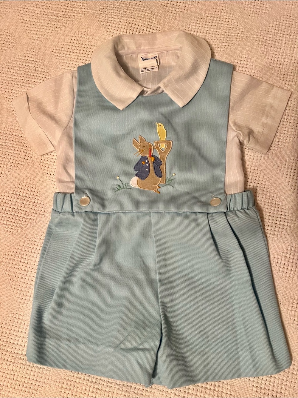 Nannette 1970s Peter Rabbit Romper Size 2
